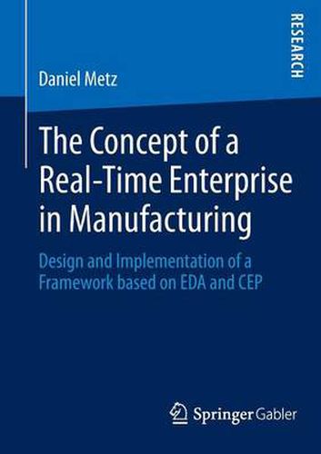 Cover image for The Concept of a Real-Time Enterprise in Manufacturing: Design and Implementation of a Framework based on EDA and CEP