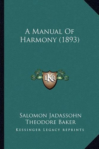 A Manual of Harmony (1893)