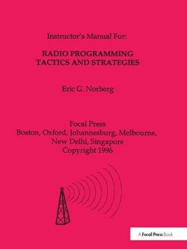 Cover image for Radio Programming Tactics and Strategies