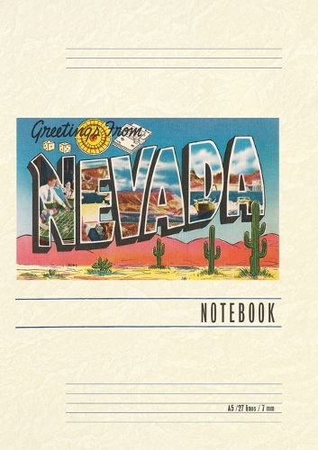 Cover image for Vintage Lined Notebook Greetings from Nevada