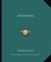 Cover image for Aphorisms