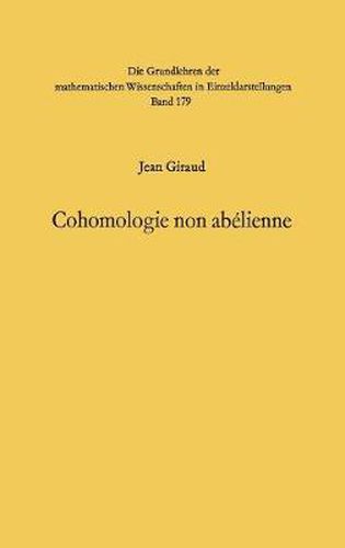 Cohomologie Non Abelienne