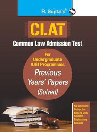 Cover image for CLAT-Previous Years' Papers (Solved) For Undergraduate (UG) Programmes