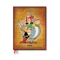 Cover image for Asterix & Obelix (The Adventures of Asterix) Ultra 12-month Day-at-a-time Hardback Dayplanner 2025 (Elastic Band Closure)