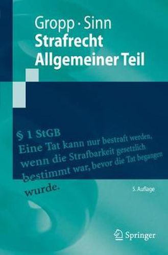 Cover image for Strafrecht  Allgemeiner Teil