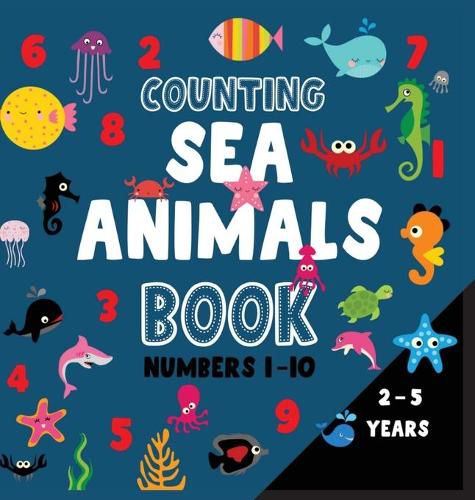 Cover image for Counting sea animals book numbers 1-10