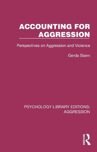 Cover image for Accounting for Aggression