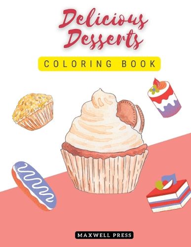 Cover image for Delicious Desserts coloring book