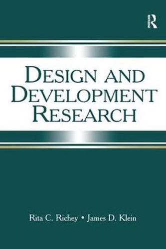 Cover image for Design and Development Research: Methods, Strategies, and Issues