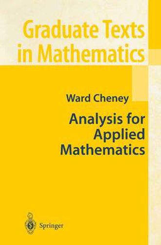Cover image for Analysis for Applied Mathematics