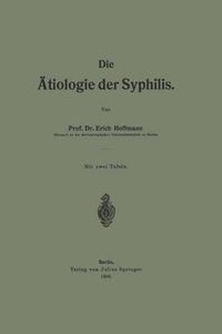 Cover image for Die AEtiologie Der Syphilis