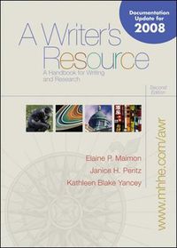 Cover image for A Writer's Resource (comb-bound) 2008 MLA/APA/CSE Update with Catalyst 2.0