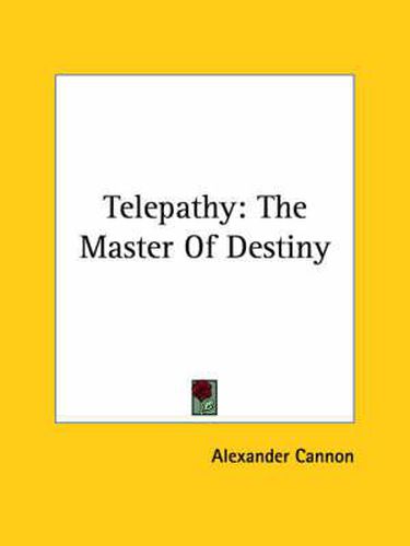 Cover image for Telepathy: The Master of Destiny