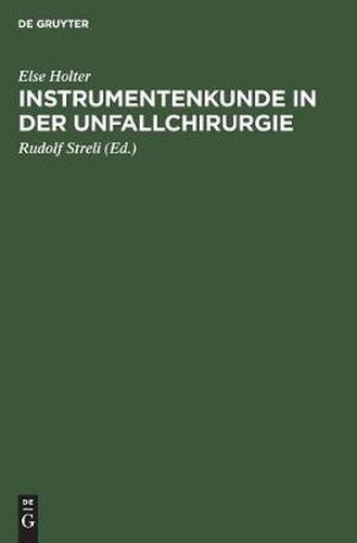 Cover image for Instrumentenkunde in der Unfallchirurgie