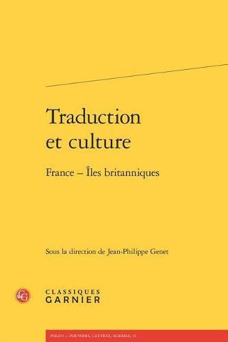 Cover image for Traduction Et Culture: France - Iles Britanniques