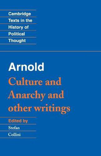 Cover image for Arnold: 'Culture and Anarchy' and Other Writings