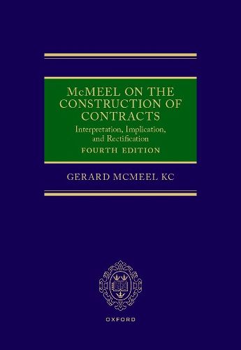 Cover image for McMeel on the Construction of Contracts