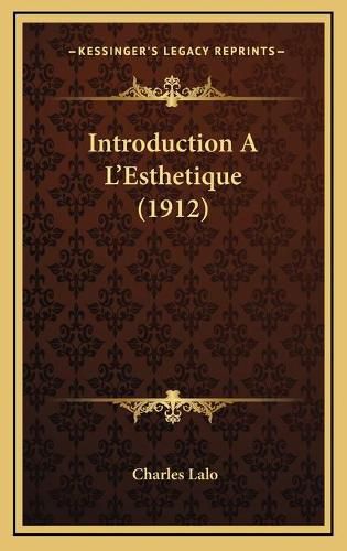 Introduction A L'Esthetique (1912)