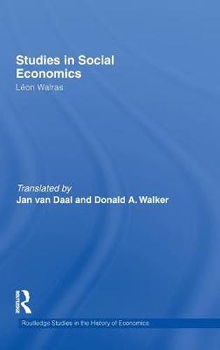 Cover image for Studies in Social Economics