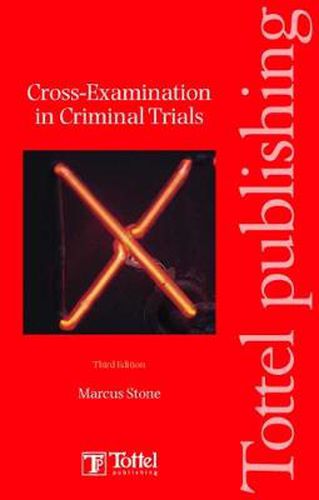 Cover image for Cross-examinations in Criminal Trials