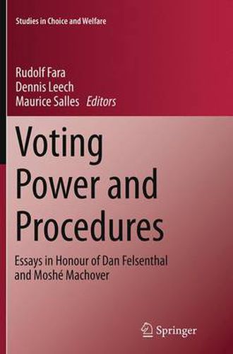 Cover image for Voting Power and Procedures: Essays in Honour of Dan Felsenthal and Moshe Machover