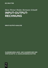 Cover image for Input-Output-Analyse