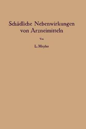 Cover image for Schadliche Nebenwirkungen Von Arzneimitteln