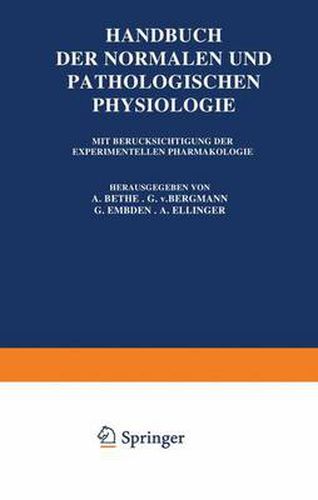 Cover image for Handbuch der Normalen und Pathologischen Physiologie: Vierzehnter Band / Erste Halfte: Fortpflanzung - Entwicklung und Wachstum