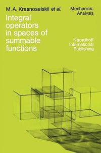 Cover image for Integral operators in spaces of summable functions