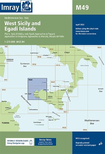 Cover image for Imray Chart M49: West Sicily and Egadi Islands