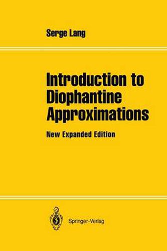 Cover image for Introduction to Diophantine Approximations: New Expanded Edition