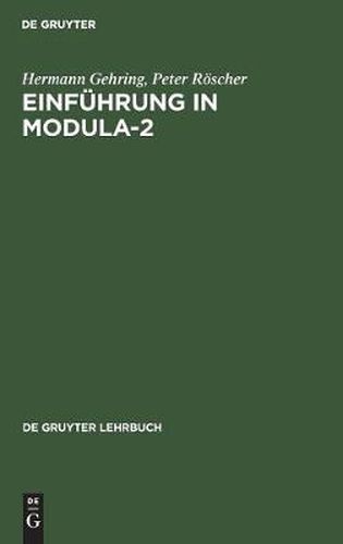 Cover image for Einfuhrung in Modula-2