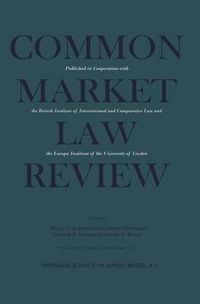 Cover image for Common Market Law Review: Sijthoff Award 1978 European Law Essay