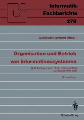 Cover image for Organisation und Betrieb von Informationssystemen