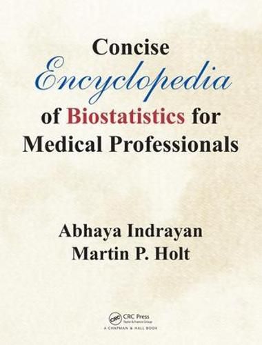 Cover image for Concise Encyclopedia of Biostatistics for Medical Professionals