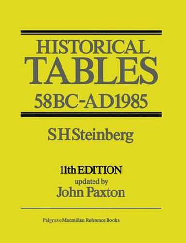 Historical Tables: 58 BC-AD 1985