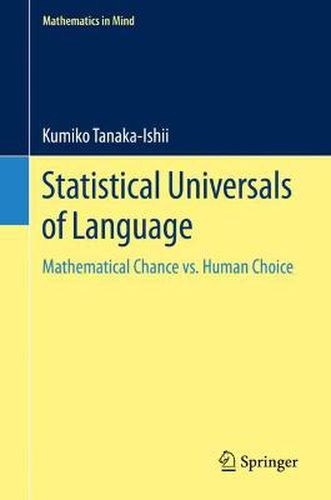 Cover image for Statistical Universals of Language: Mathematical Chance vs. Human Choice