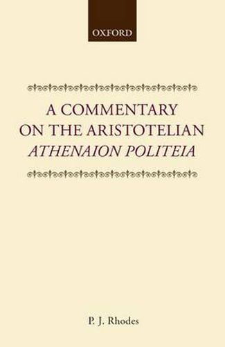 Cover image for A Commentary on the Aristotelian  Athenaion Politeia