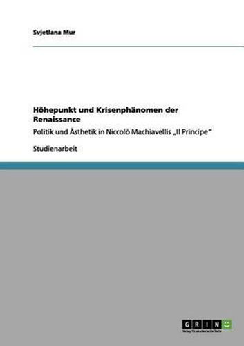 Cover image for Hohepunkt Und Krisenphanomen Der Renaissance