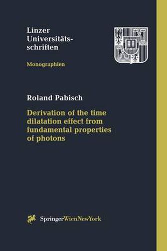 Cover image for Derivation of the time dilatation effect from fundamental properties of photons