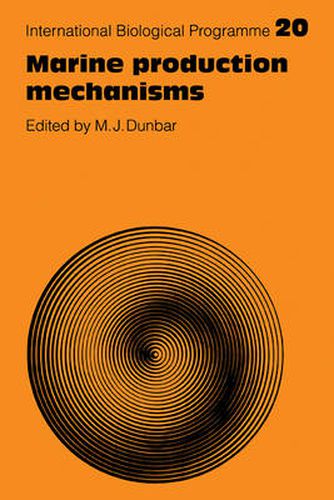 Cover image for Marine Production Mechanisms