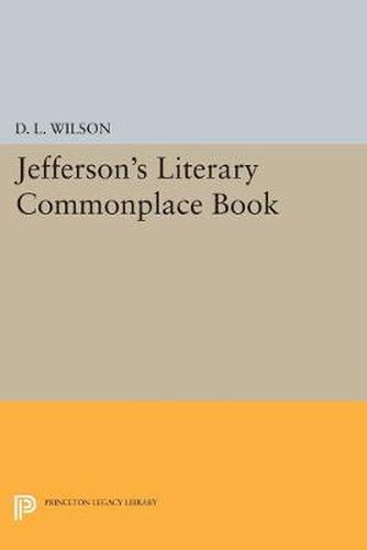 Cover image for Jefferson's Literary Commonplace Book