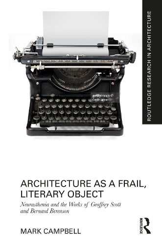 Cover image for Architecture as a Frail, Literary Object