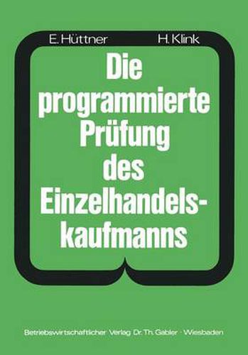 Cover image for Die Programmierte Prufung des Einzelhandelskaufmanns