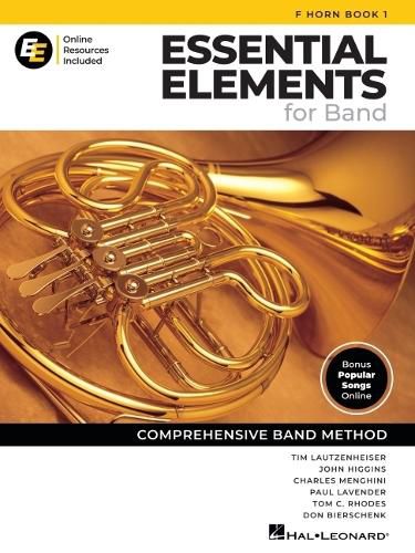 Cover image for Essential Elements for Band - F Horn Book 1