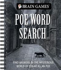 Cover image for Brain Games - Poe Word Search: Find Answers in the Mysterious World of Edgar Allan Poe