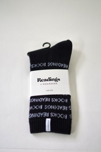 Cover image for Readings x Posisocks Crew Socks (Navy/White)