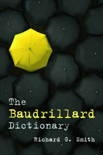 Cover image for The Baudrillard Dictionary