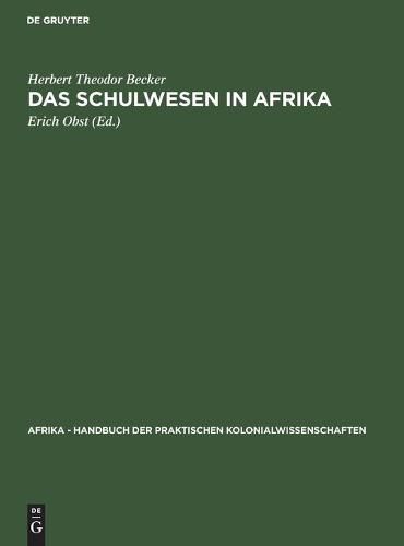 Cover image for Das Schulwesen in Afrika