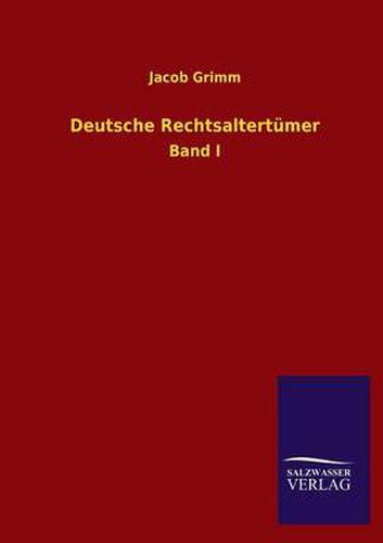 Cover image for Deutsche Rechtsaltertumer